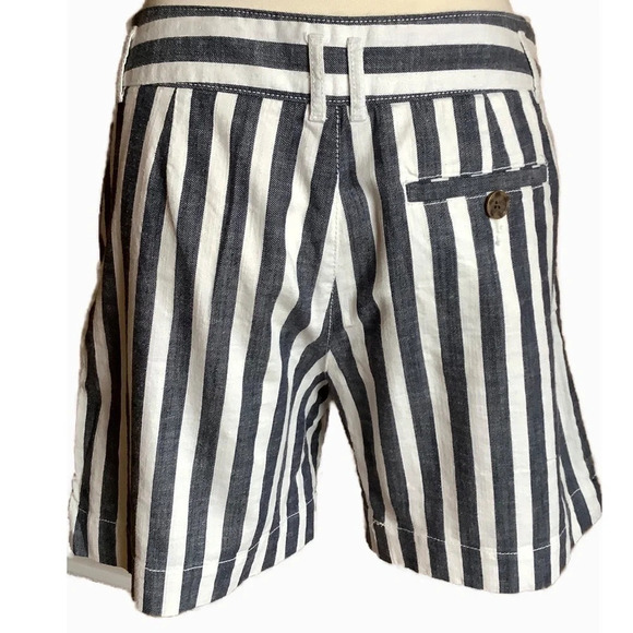 SANCTUARY Striped Boxer Cotton Bermuda Shorts - Picture 2 of 13